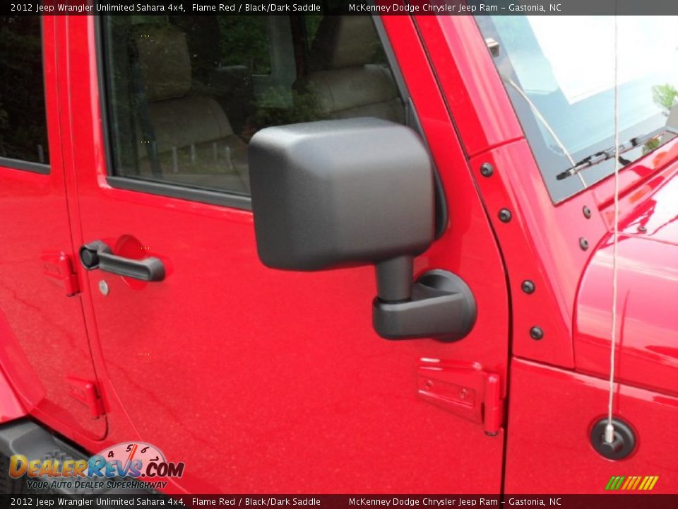 2012 Jeep Wrangler Unlimited Sahara 4x4 Flame Red / Black/Dark Saddle Photo #24