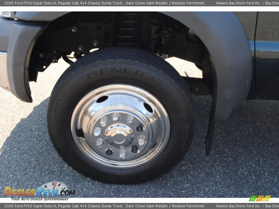 2005 Ford F550 Super Duty XL Regular Cab 4x4 Chassis Dump Truck Wheel Photo #8