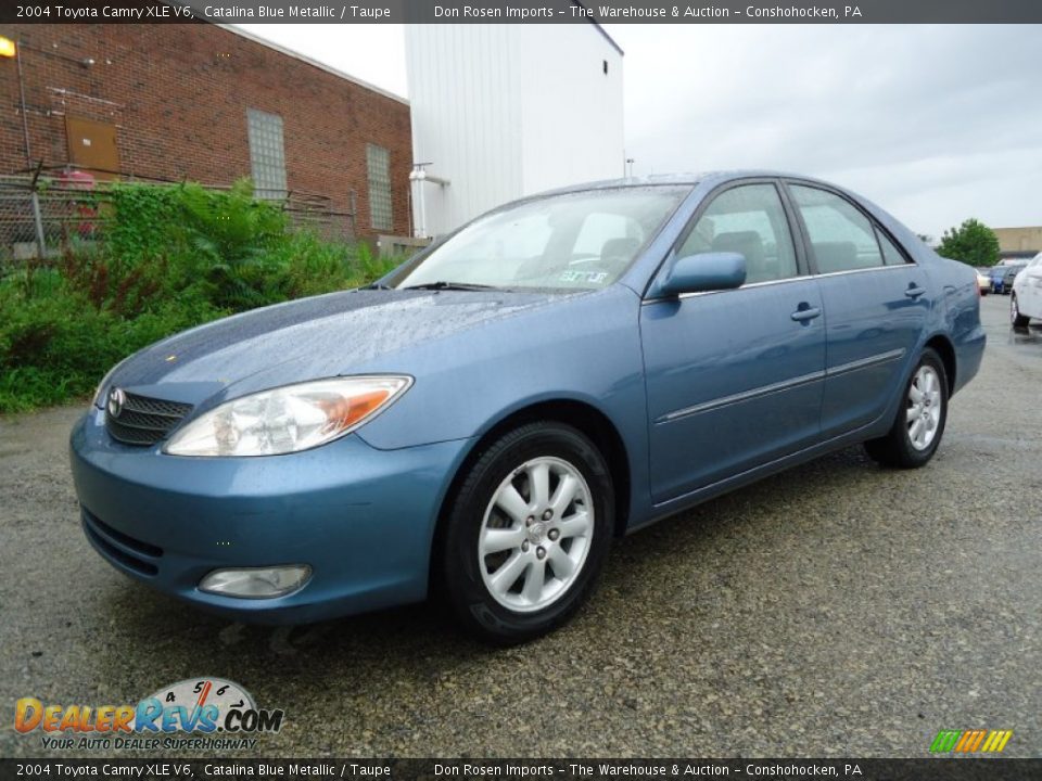 2004 Toyota Camry XLE V6 Catalina Blue Metallic / Taupe Photo #1