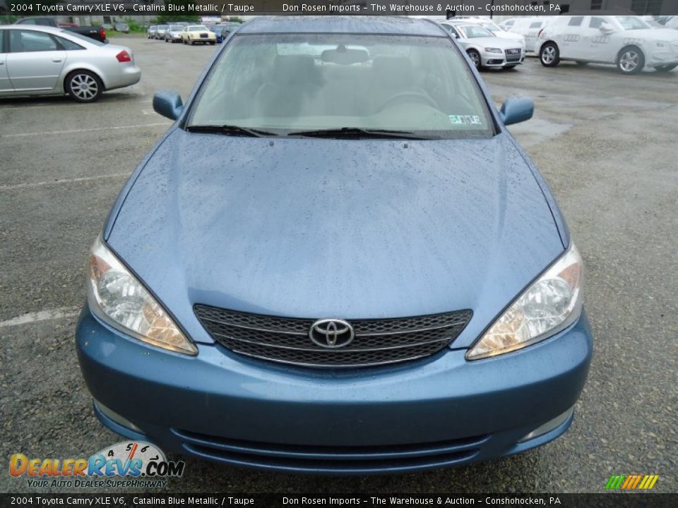 2004 Toyota Camry XLE V6 Catalina Blue Metallic / Taupe Photo #3