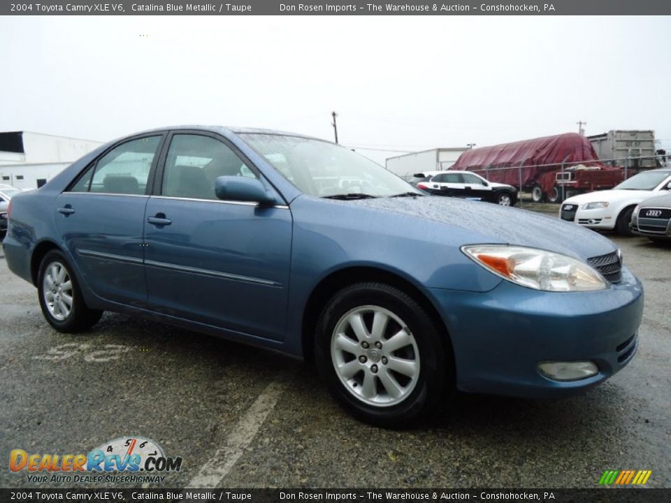 2004 Toyota Camry XLE V6 Catalina Blue Metallic / Taupe Photo #5