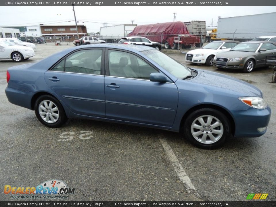 2004 Toyota Camry XLE V6 Catalina Blue Metallic / Taupe Photo #6
