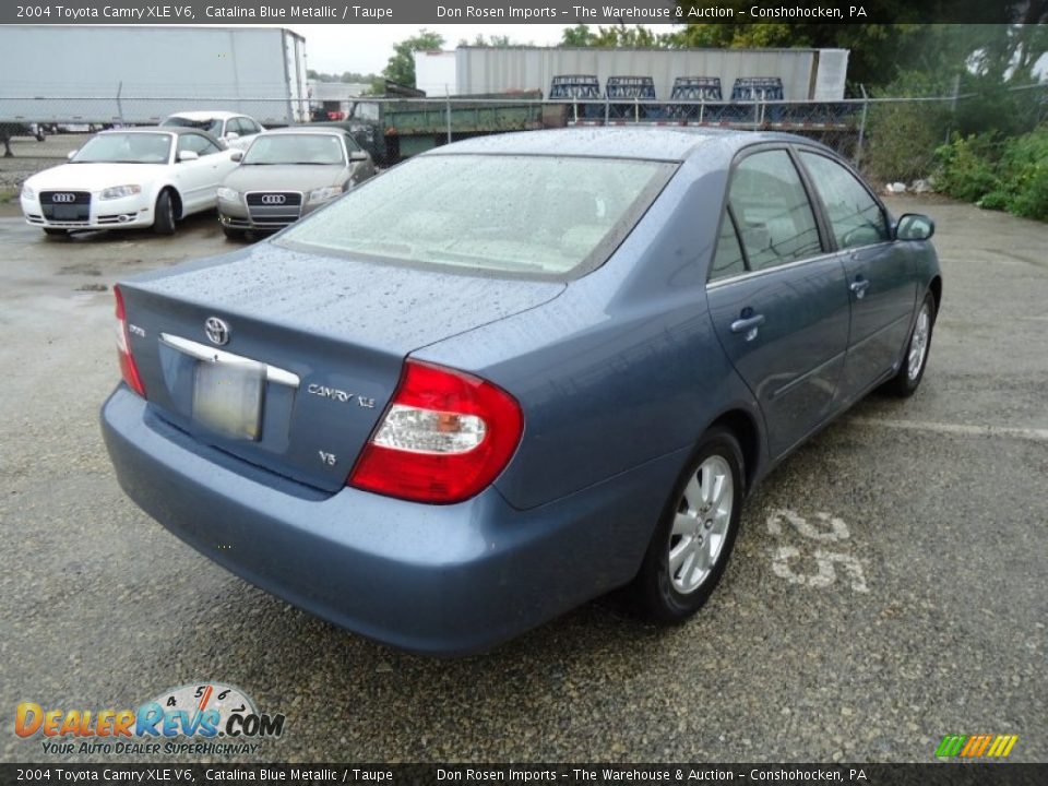 2004 Toyota Camry XLE V6 Catalina Blue Metallic / Taupe Photo #8