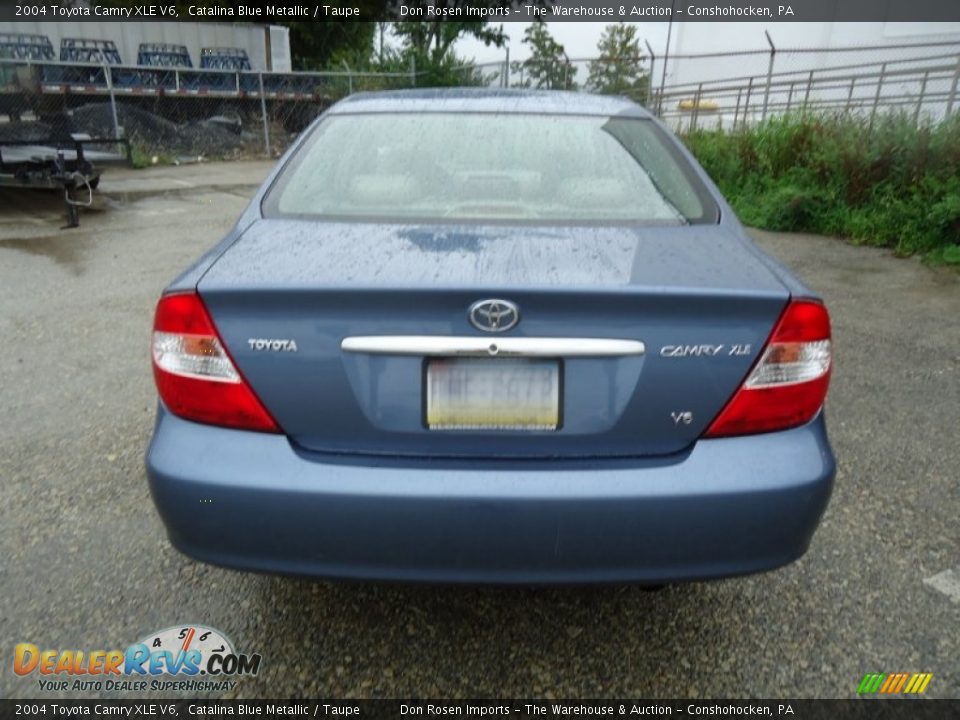 2004 Toyota Camry XLE V6 Catalina Blue Metallic / Taupe Photo #9