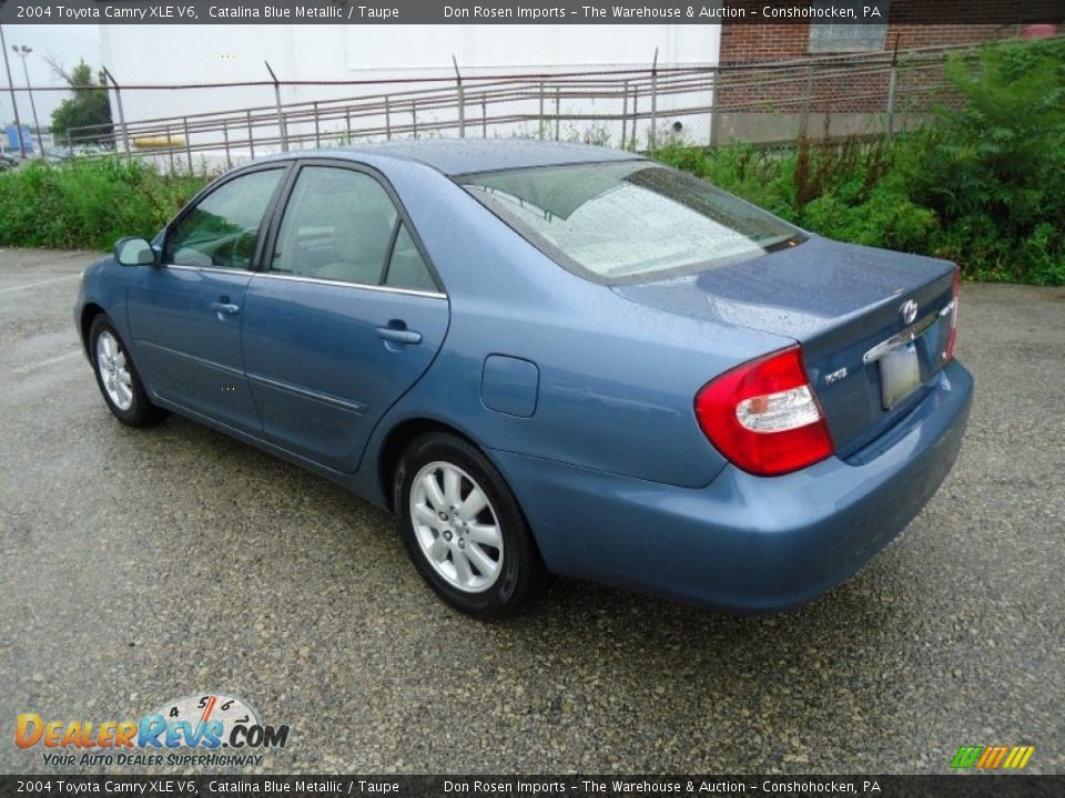 2004 Toyota Camry XLE V6 Catalina Blue Metallic / Taupe Photo #10