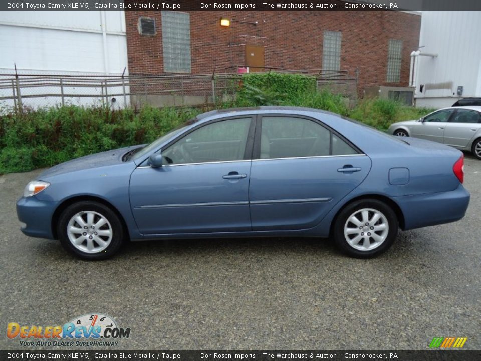 2004 Toyota Camry XLE V6 Catalina Blue Metallic / Taupe Photo #11