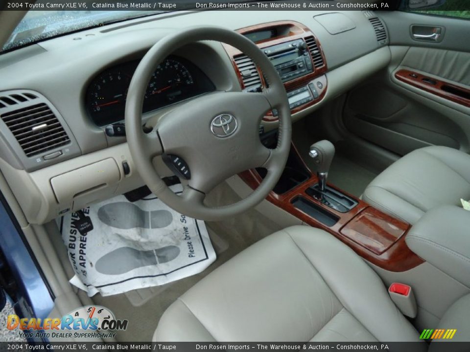 Taupe Interior 2004 Toyota Camry Xle V6 Photo 12