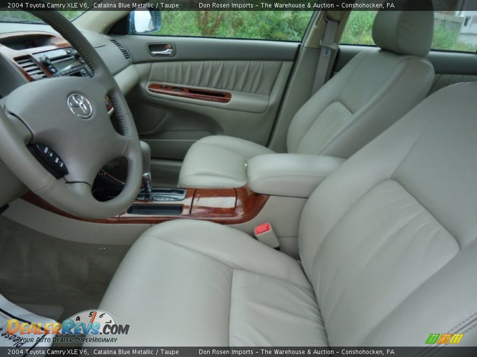 2004 Toyota Camry XLE V6 Catalina Blue Metallic / Taupe Photo #13