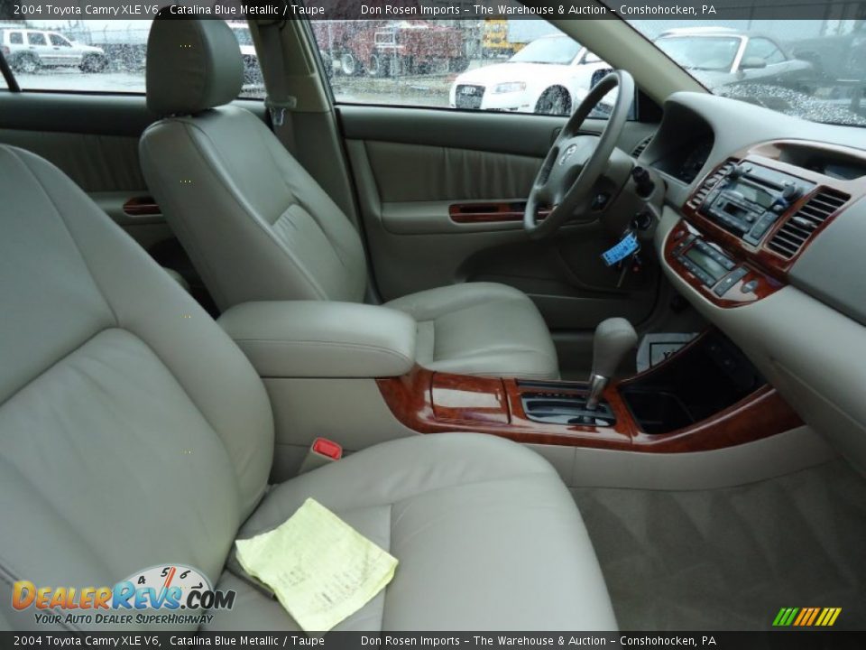 2004 Toyota Camry XLE V6 Catalina Blue Metallic / Taupe Photo #20