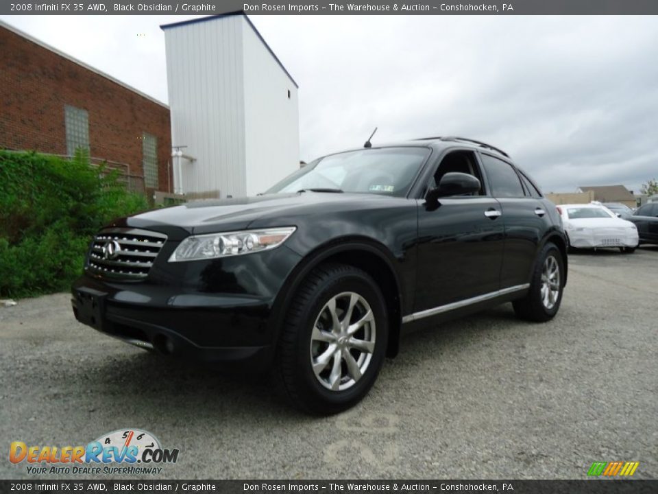 2008 Infiniti FX 35 AWD Black Obsidian / Graphite Photo #1