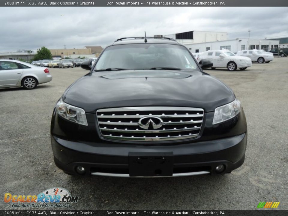 2008 Infiniti FX 35 AWD Black Obsidian / Graphite Photo #3