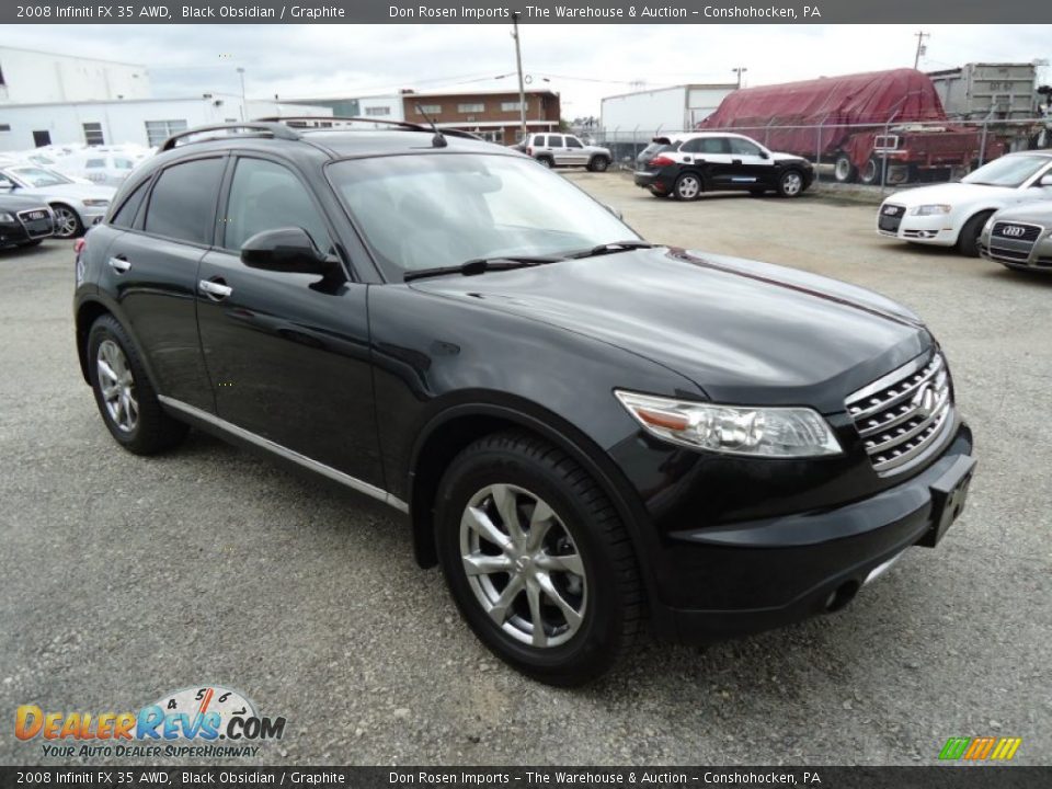 2008 Infiniti FX 35 AWD Black Obsidian / Graphite Photo #4