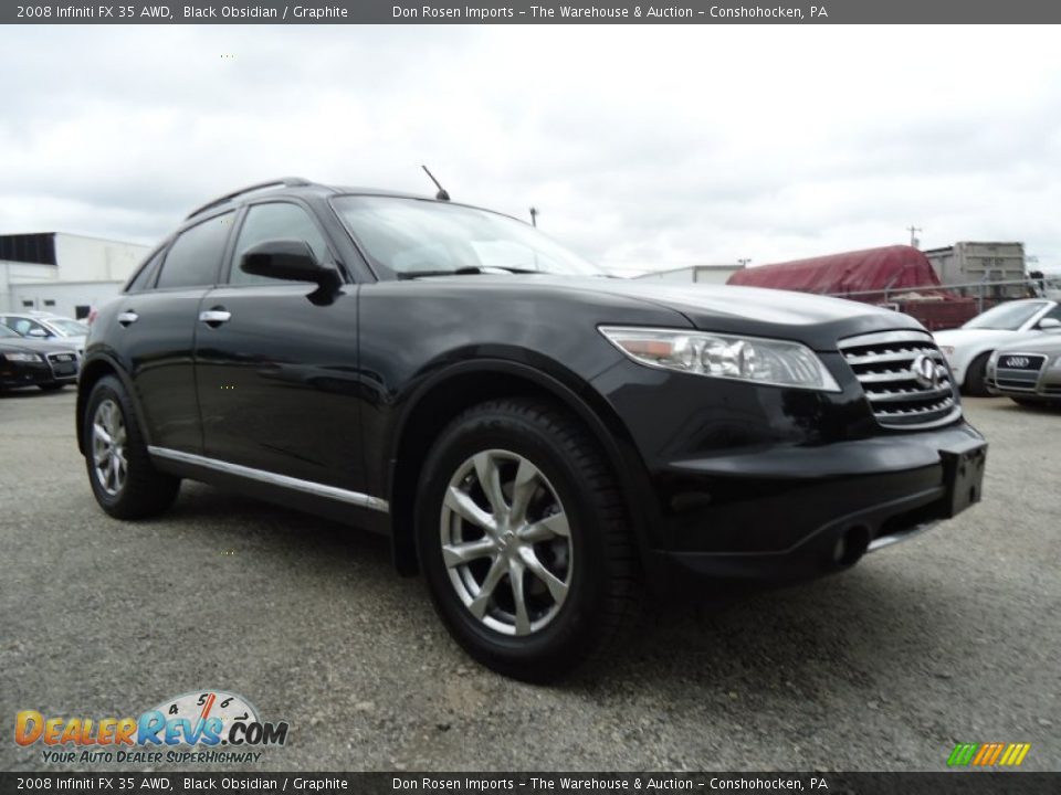 2008 Infiniti FX 35 AWD Black Obsidian / Graphite Photo #5