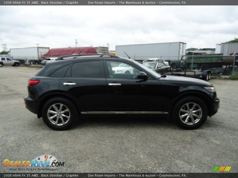 2008 Infiniti FX 35 AWD Black Obsidian / Graphite Photo #7