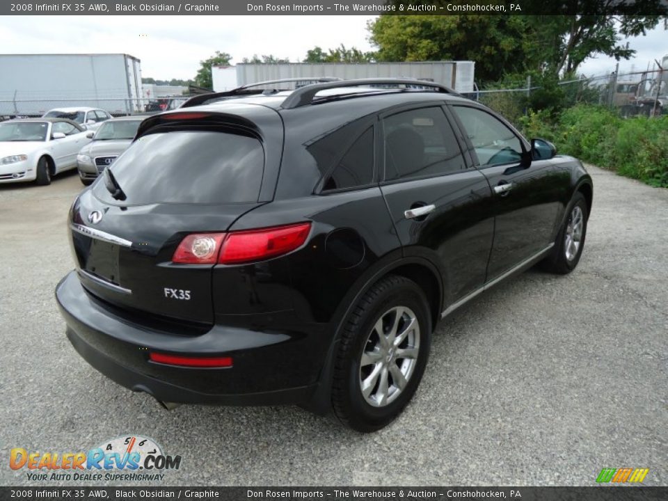 2008 Infiniti FX 35 AWD Black Obsidian / Graphite Photo #8