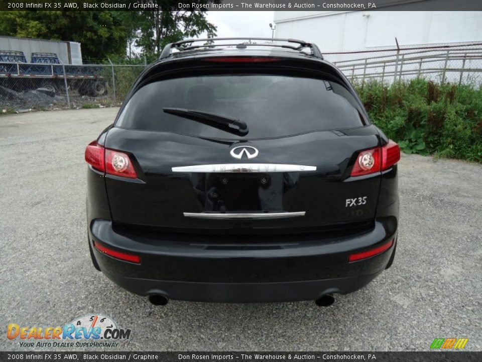 2008 Infiniti FX 35 AWD Black Obsidian / Graphite Photo #9