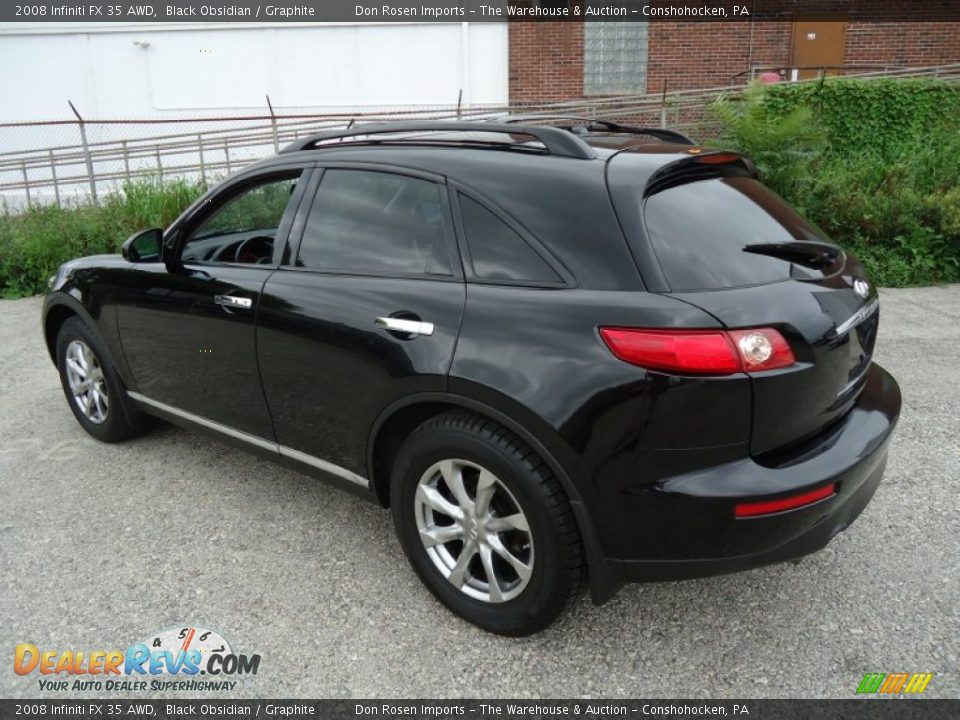2008 Infiniti FX 35 AWD Black Obsidian / Graphite Photo #10