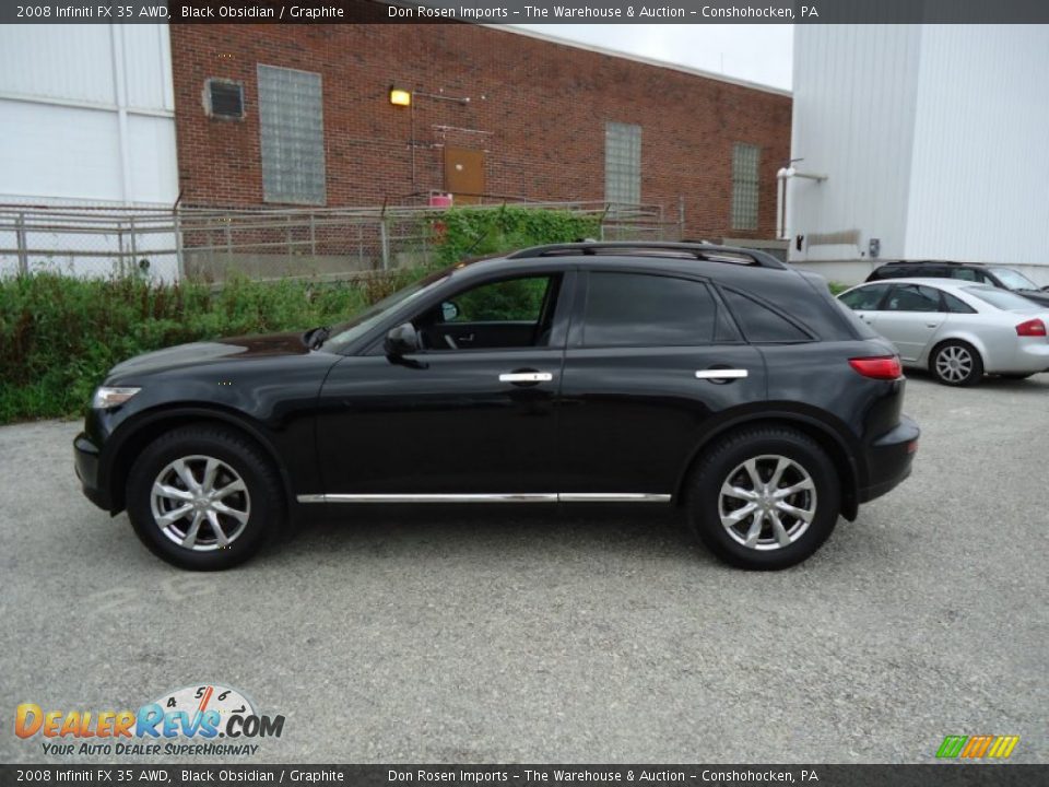 2008 Infiniti FX 35 AWD Black Obsidian / Graphite Photo #11