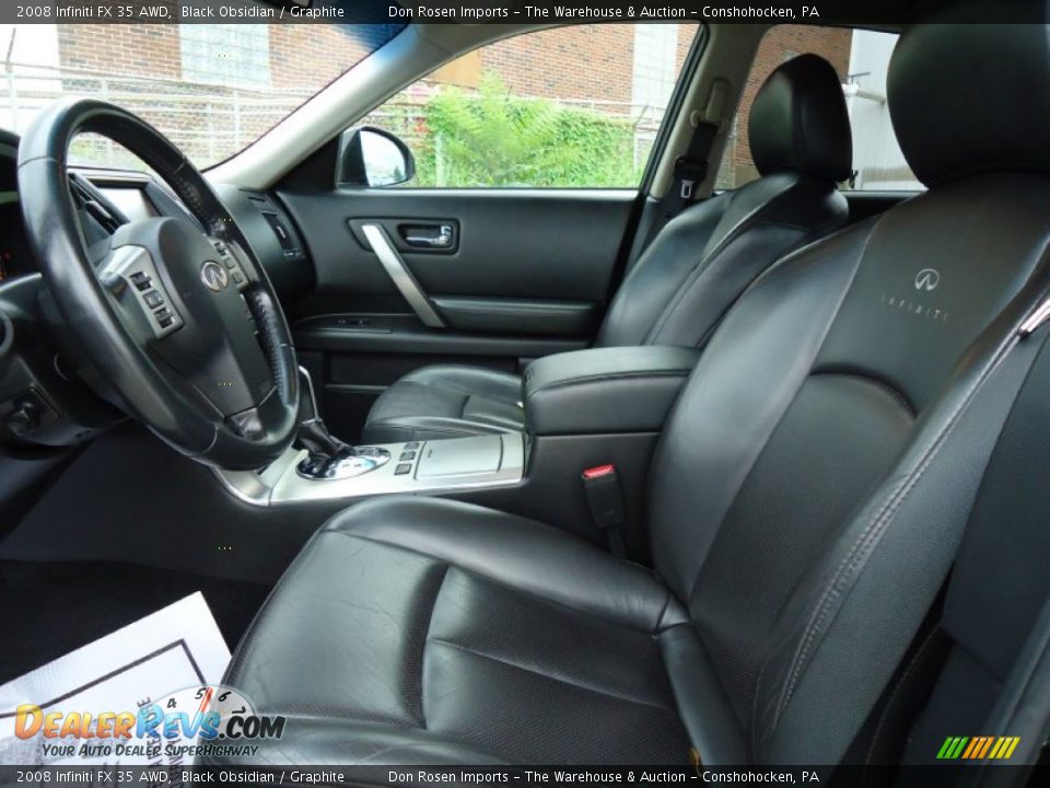 2008 Infiniti FX 35 AWD Black Obsidian / Graphite Photo #13