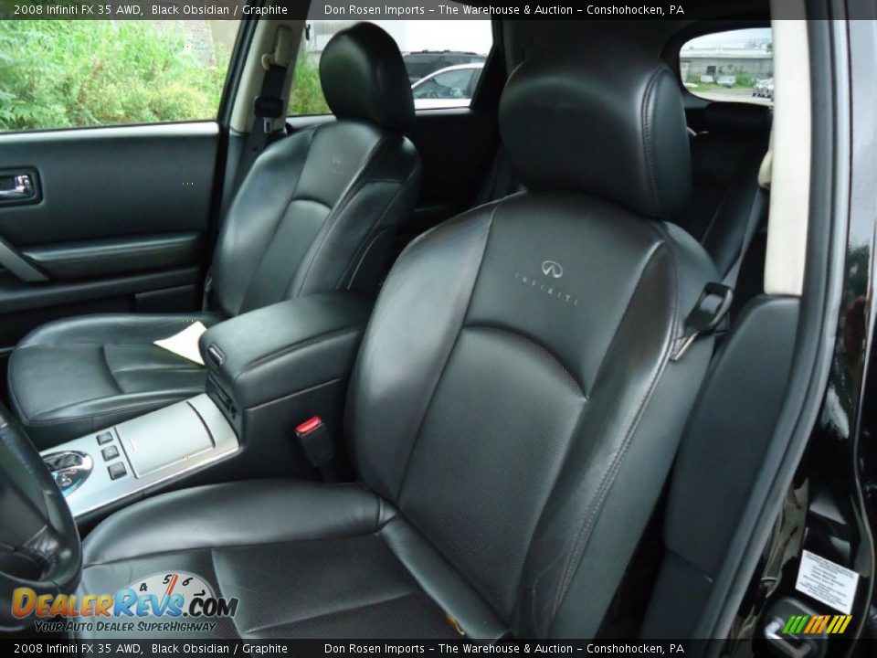 2008 Infiniti FX 35 AWD Black Obsidian / Graphite Photo #14