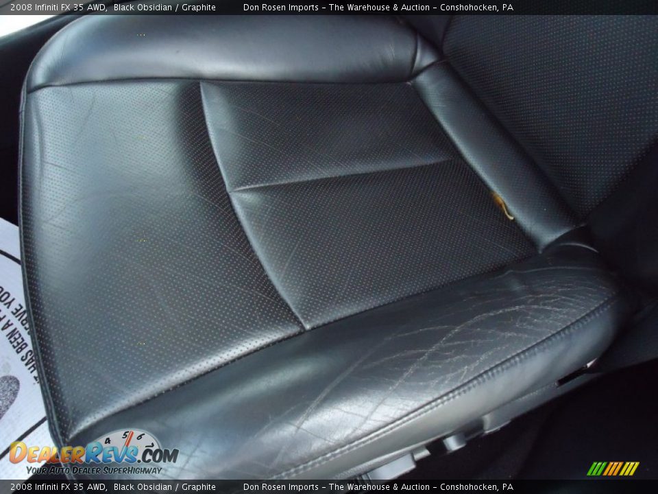 2008 Infiniti FX 35 AWD Black Obsidian / Graphite Photo #16