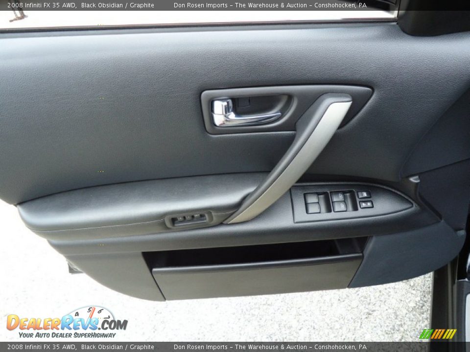 2008 Infiniti FX 35 AWD Black Obsidian / Graphite Photo #17