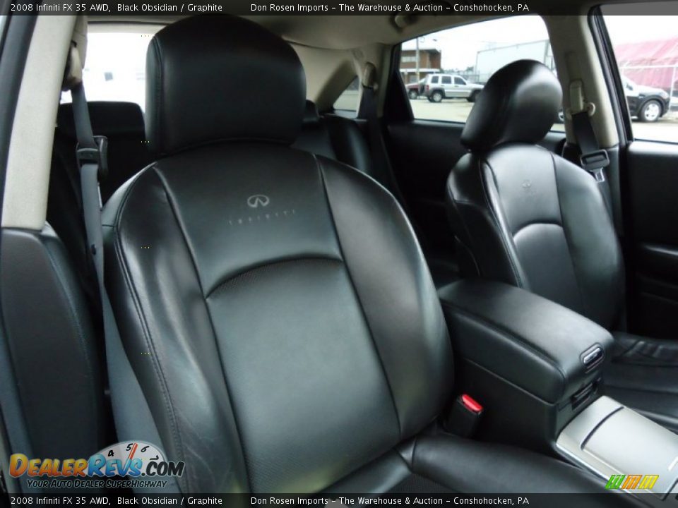 2008 Infiniti FX 35 AWD Black Obsidian / Graphite Photo #21