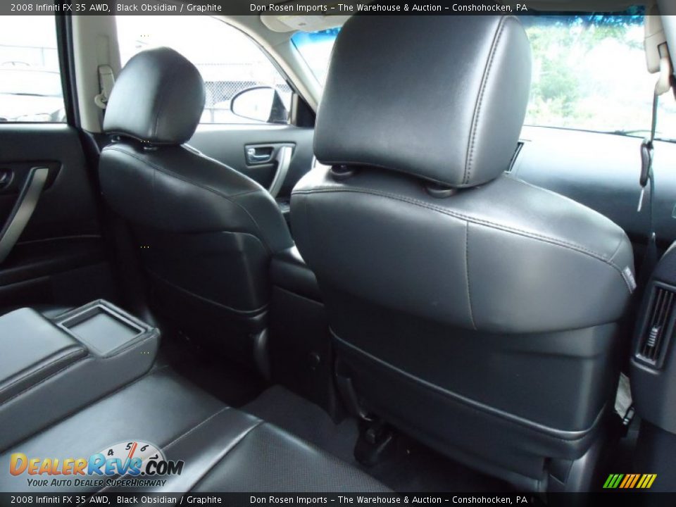 2008 Infiniti FX 35 AWD Black Obsidian / Graphite Photo #23