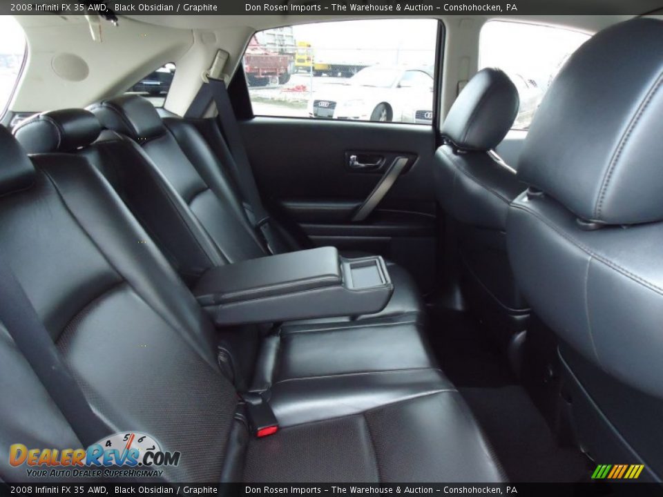 2008 Infiniti FX 35 AWD Black Obsidian / Graphite Photo #24