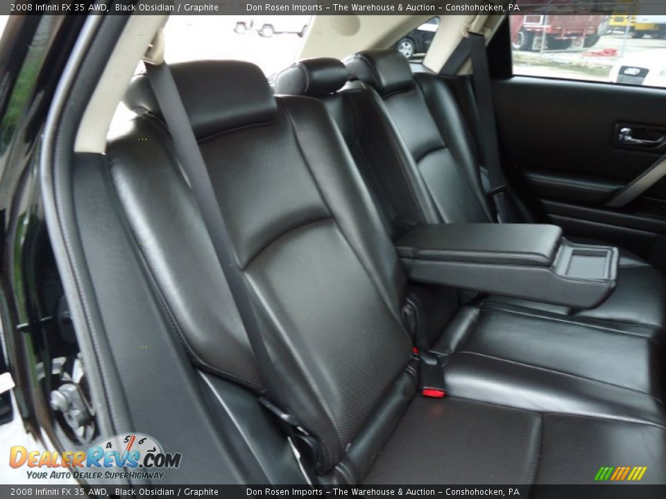2008 Infiniti FX 35 AWD Black Obsidian / Graphite Photo #25