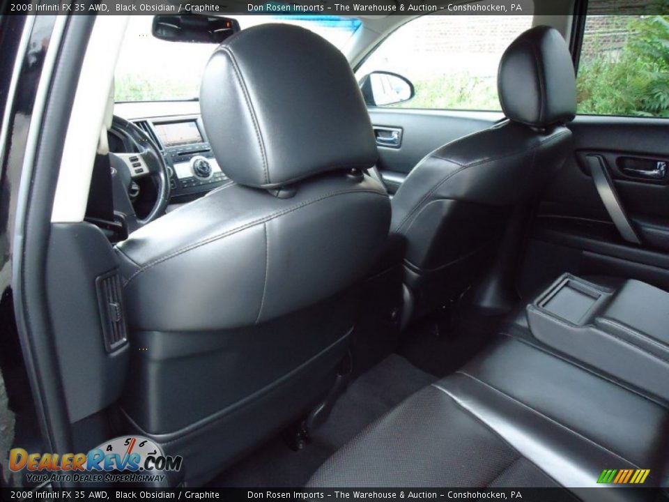 2008 Infiniti FX 35 AWD Black Obsidian / Graphite Photo #28