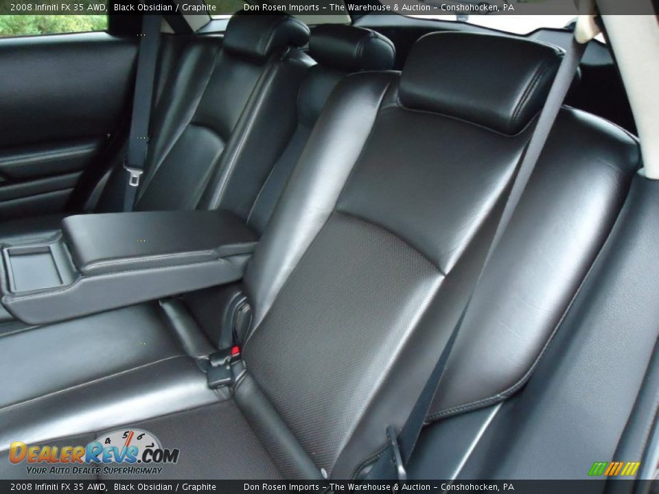 2008 Infiniti FX 35 AWD Black Obsidian / Graphite Photo #30