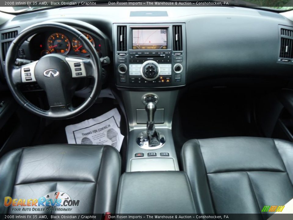 2008 Infiniti FX 35 AWD Black Obsidian / Graphite Photo #31