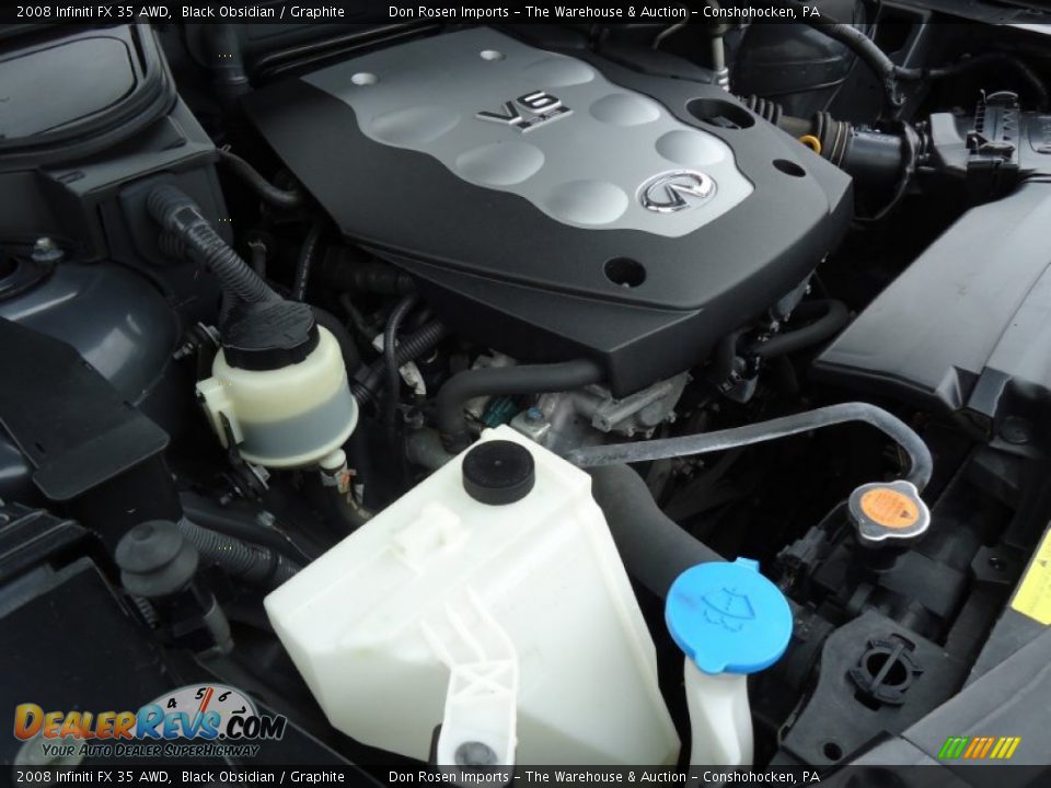 2008 Infiniti FX 35 AWD Black Obsidian / Graphite Photo #36