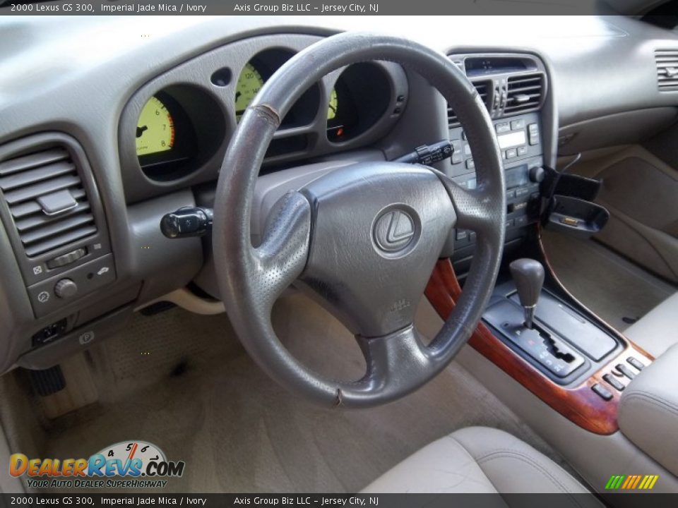2000 Lexus GS 300 Imperial Jade Mica / Ivory Photo #6