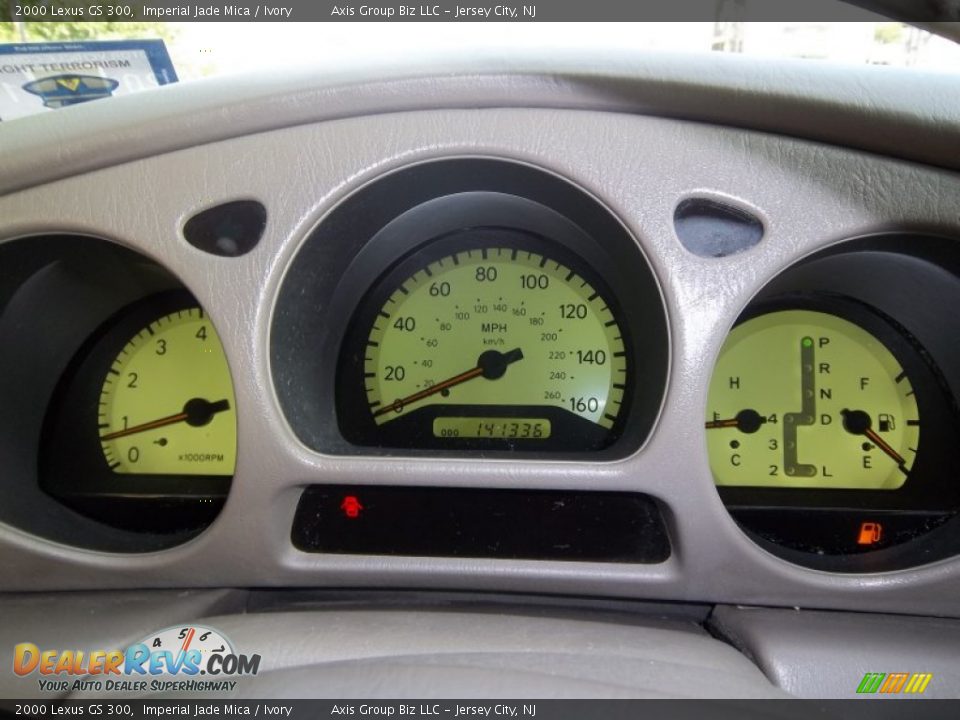2000 Lexus GS 300 Imperial Jade Mica / Ivory Photo #10
