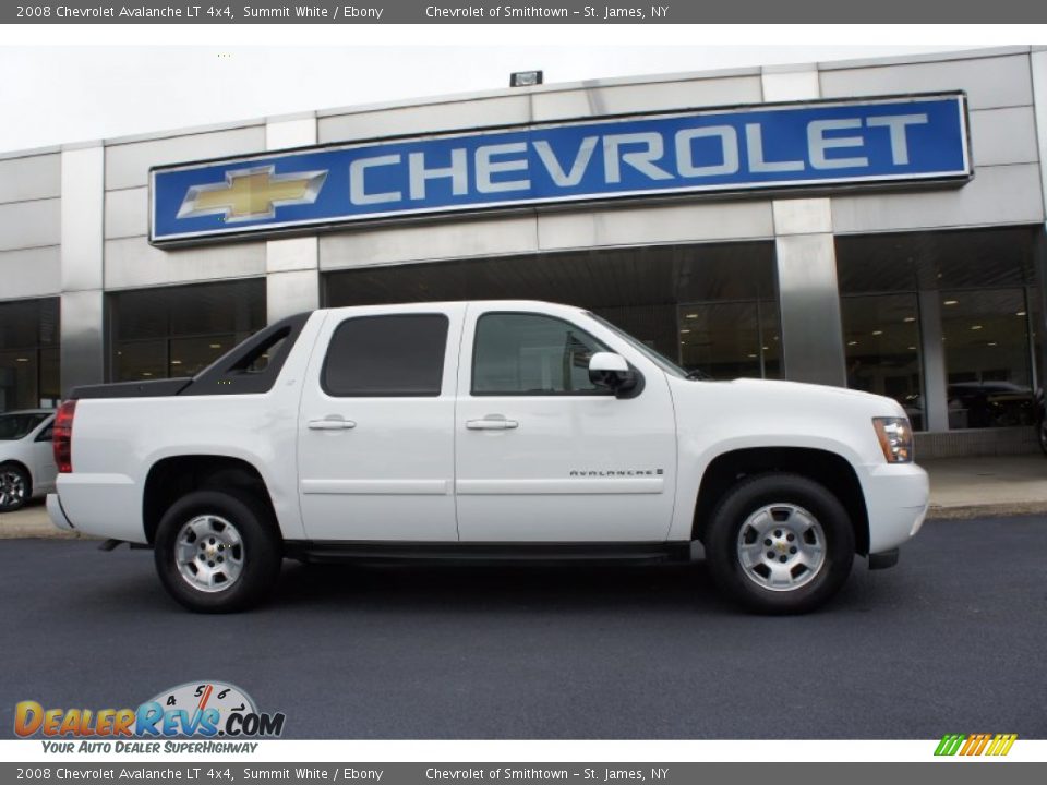 2008 Chevrolet Avalanche LT 4x4 Summit White / Ebony Photo #1