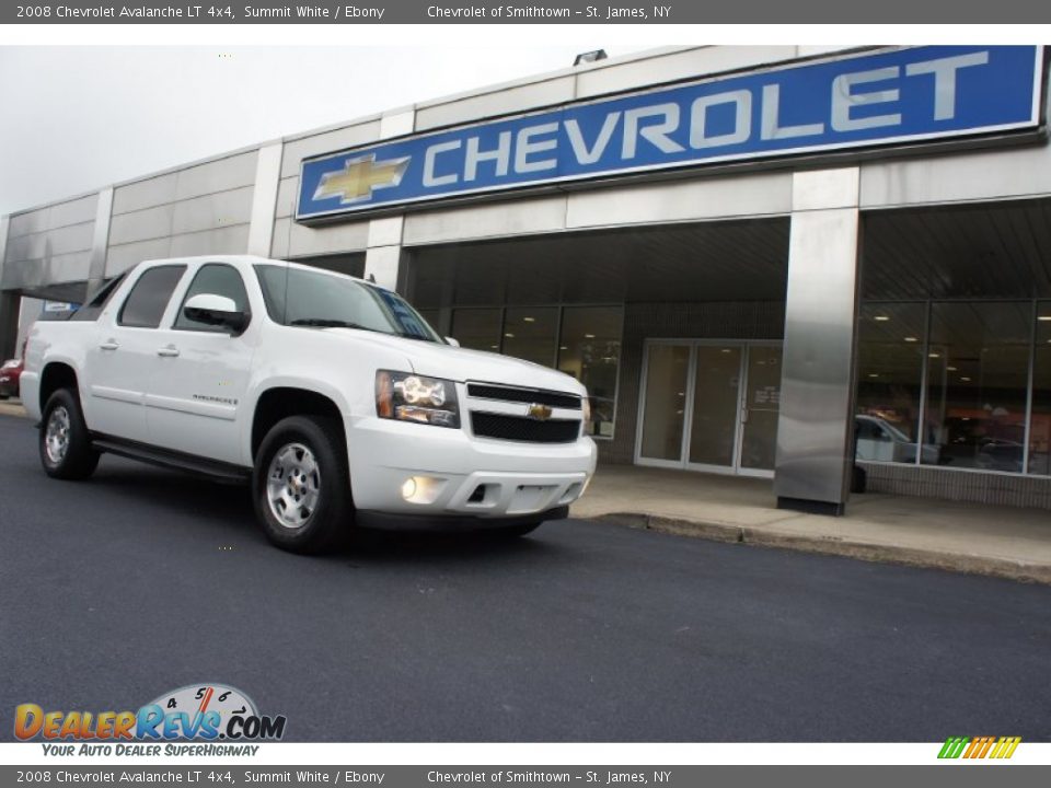 2008 Chevrolet Avalanche LT 4x4 Summit White / Ebony Photo #2