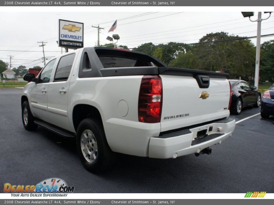 2008 Chevrolet Avalanche LT 4x4 Summit White / Ebony Photo #6