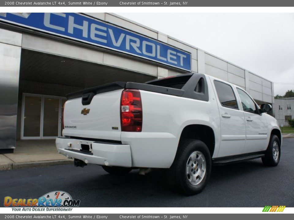 2008 Chevrolet Avalanche LT 4x4 Summit White / Ebony Photo #8
