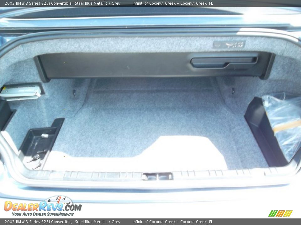 2003 BMW 3 Series 325i Convertible Steel Blue Metallic / Grey Photo #8