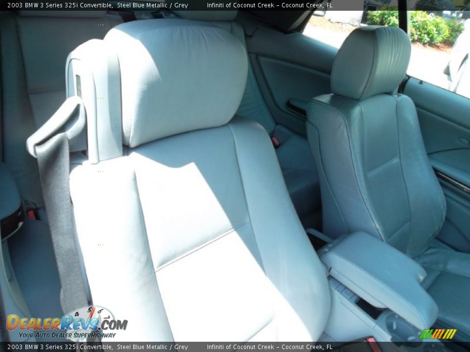 2003 BMW 3 Series 325i Convertible Steel Blue Metallic / Grey Photo #21