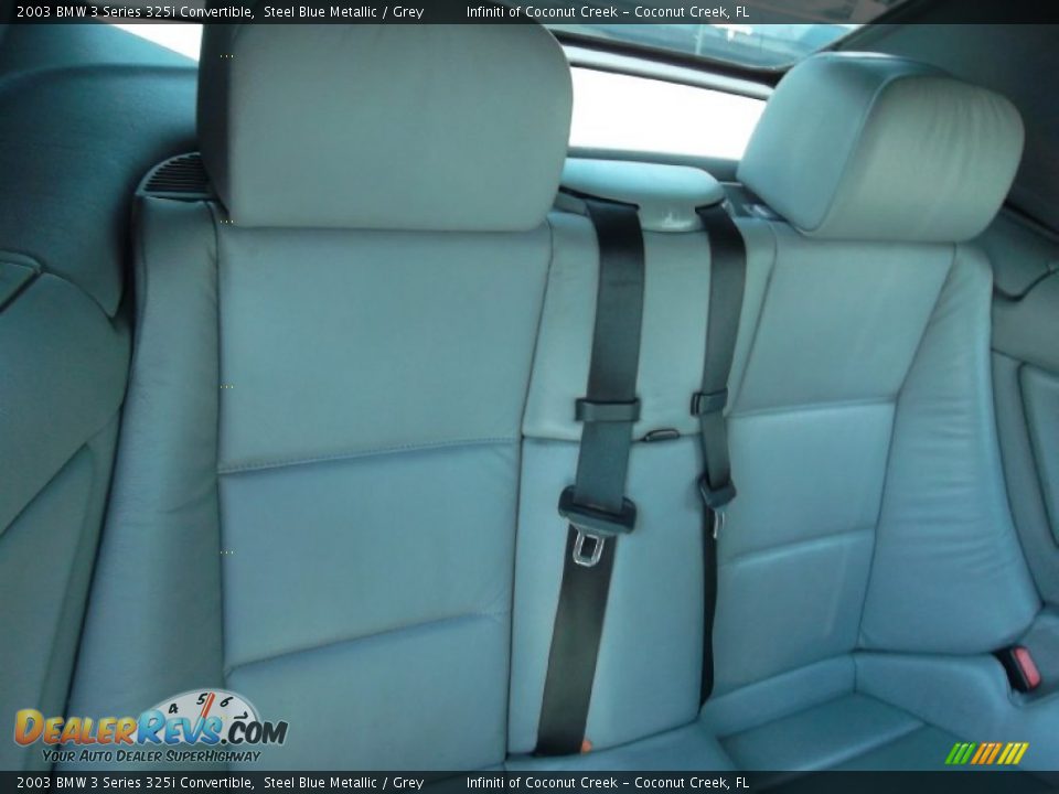 2003 BMW 3 Series 325i Convertible Steel Blue Metallic / Grey Photo #22