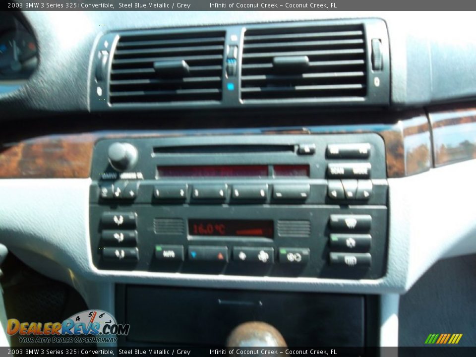 2003 BMW 3 Series 325i Convertible Steel Blue Metallic / Grey Photo #24