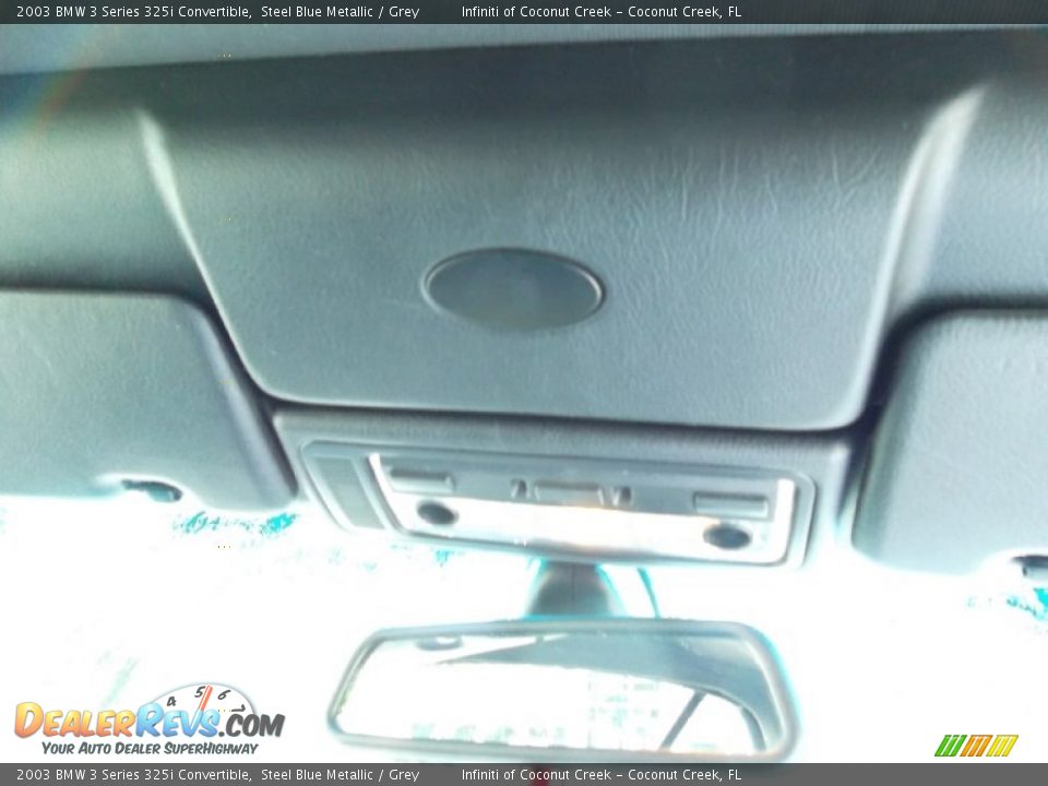 2003 BMW 3 Series 325i Convertible Steel Blue Metallic / Grey Photo #25