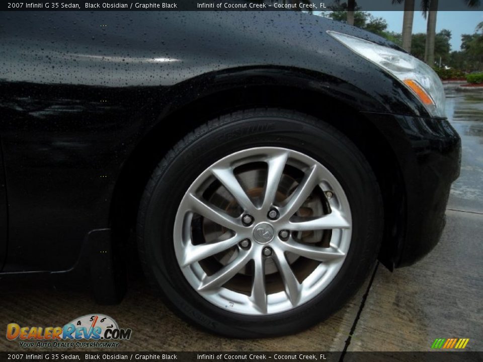 2007 Infiniti G 35 Sedan Black Obsidian / Graphite Black Photo #3
