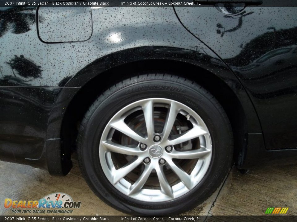 2007 Infiniti G 35 Sedan Black Obsidian / Graphite Black Photo #4