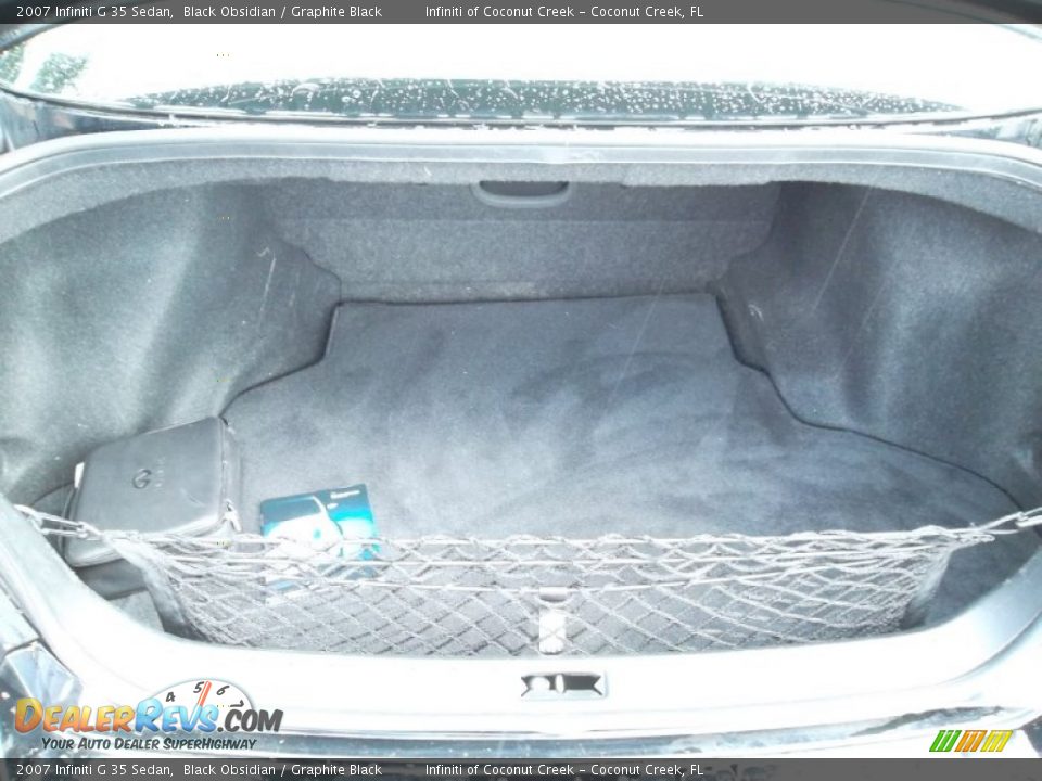 2007 Infiniti G 35 Sedan Black Obsidian / Graphite Black Photo #8