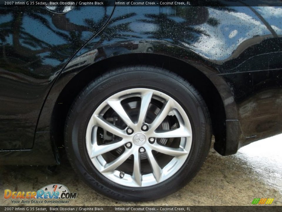 2007 Infiniti G 35 Sedan Black Obsidian / Graphite Black Photo #10