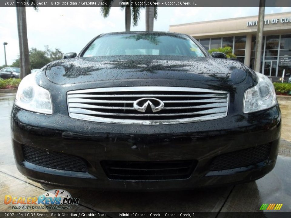 2007 Infiniti G 35 Sedan Black Obsidian / Graphite Black Photo #15